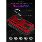 Wholesale LG Aristo 4+ (Plus) / Escape Plus / Tribute Royal K30 2019 Tech Armor Ring Grip Case with Metal Plate (Silver)